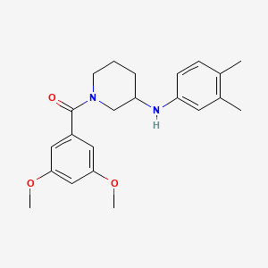 1-(3,5-dimethoxybenzoyl)-N-(3,4-dimethylphenyl)-3-piperidinamine