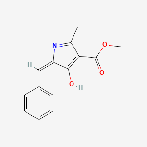 molecular formula C14H13NO3 B6007032 methyl 5-benzylidene-2-methyl-4-oxo-4,5-dihydro-1H-pyrrole-3-carboxylate 