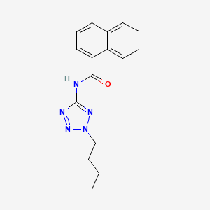 molecular formula C16H17N5O B6007060 N-(2-butyl-2H-tetrazol-5-yl)-1-naphthamide 