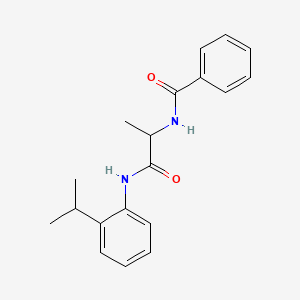 N-{2-[(2-isopropylphenyl)amino]-1-methyl-2-oxoethyl}benzamide