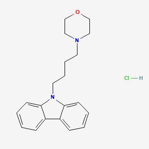 molecular formula C20H25ClN2O B6007090 9-[4-(4-morpholinyl)butyl]-9H-carbazole hydrochloride 