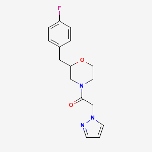 2-(4-fluorobenzyl)-4-(1H-pyrazol-1-ylacetyl)morpholine