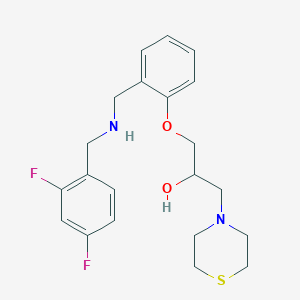 1-(2-{[(2,4-difluorobenzyl)amino]methyl}phenoxy)-3-(4-thiomorpholinyl)-2-propanol