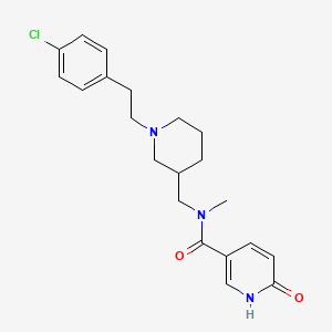 N-({1-[2-(4-chlorophenyl)ethyl]-3-piperidinyl}methyl)-6-hydroxy-N-methylnicotinamide