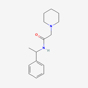N-(1-phenylethyl)-2-(1-piperidinyl)acetamide