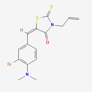 3-allyl-5-[3-bromo-4-(dimethylamino)benzylidene]-2-thioxo-1,3-thiazolidin-4-one