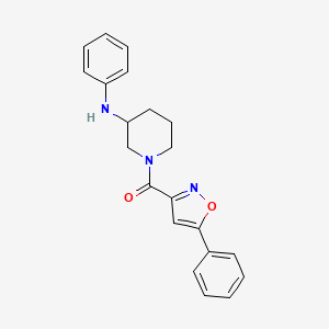 molecular formula C21H21N3O2 B6007462 N-phenyl-1-[(5-phenyl-3-isoxazolyl)carbonyl]-3-piperidinamine 