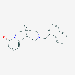 molecular formula C22H22N2O B6007478 11-(1-naphthylmethyl)-7,11-diazatricyclo[7.3.1.0~2,7~]trideca-2,4-dien-6-one 