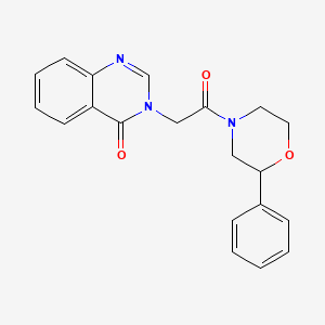 3-[2-oxo-2-(2-phenyl-4-morpholinyl)ethyl]-4(3H)-quinazolinone
