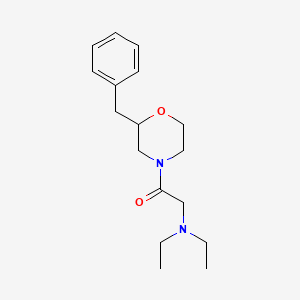 molecular formula C17H26N2O2 B6007544 2-(2-benzyl-4-morpholinyl)-N,N-diethyl-2-oxoethanamine 