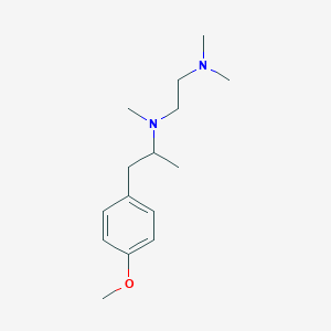 molecular formula C15H26N2O B6007633 N-[2-(4-methoxyphenyl)-1-methylethyl]-N,N',N'-trimethyl-1,2-ethanediamine 