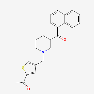 1-(4-{[3-(1-naphthoyl)-1-piperidinyl]methyl}-2-thienyl)ethanone