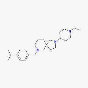 molecular formula C25H41N3 B6007653 2-(1-ethyl-4-piperidinyl)-7-(4-isopropylbenzyl)-2,7-diazaspiro[4.5]decane 