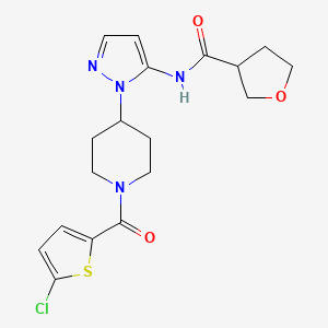 N-(1-{1-[(5-chloro-2-thienyl)carbonyl]-4-piperidinyl}-1H-pyrazol-5-yl)tetrahydro-3-furancarboxamide