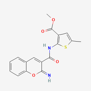 molecular formula C17H14N2O4S B6007696 methyl 2-{[(2-imino-2H-chromen-3-yl)carbonyl]amino}-5-methyl-3-thiophenecarboxylate 