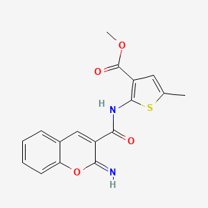 methyl 2-{[(2-imino-2H-chromen-3-yl)carbonyl]amino}-5-methyl-3-thiophenecarboxylate