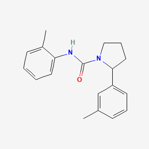 molecular formula C19H22N2O B6007700 N-(2-methylphenyl)-2-(3-methylphenyl)-1-pyrrolidinecarboxamide 