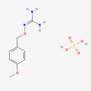 molecular formula C9H15N3O6S B6007708 N-[(4-methoxybenzyl)oxy]guanidine sulfate 