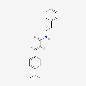 molecular formula C20H23NO B6007774 3-(4-isopropylphenyl)-N-(2-phenylethyl)acrylamide 