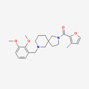 7-(2,3-dimethoxybenzyl)-2-(3-methyl-2-furoyl)-2,7-diazaspiro[4.5]decane