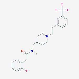 2-(2-fluorophenyl)-N-methyl-N-[(1-{2-[3-(trifluoromethyl)phenyl]ethyl}-4-piperidinyl)methyl]acetamide