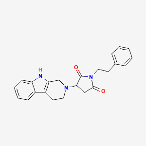 1-(2-phenylethyl)-3-(1,3,4,9-tetrahydro-2H-beta-carbolin-2-yl)-2,5-pyrrolidinedione