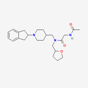 N~2~-acetyl-N~1~-{[1-(2,3-dihydro-1H-inden-2-yl)-4-piperidinyl]methyl}-N~1~-(tetrahydro-2-furanylmethyl)glycinamide