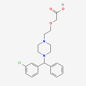 molecular formula C21H25ClN2O3 B600799 3-氯西替利嗪 CAS No. 1232460-31-9