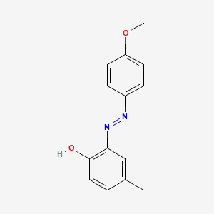 molecular formula C14H14N2O2 B6008000 2-[(4-methoxyphenyl)diazenyl]-4-methylphenol CAS No. 15096-05-6