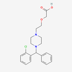 molecular formula C21H25ClN2O3 B600803 2-氯西替利嗪 CAS No. 83881-59-8