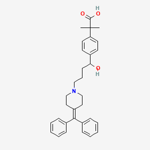 molecular formula C32H37NO3 B600809 2-(4-(4-(4-(二苯甲亚甲基)哌啶-1-基)-1-羟基丁基)苯基)-2-甲基丙酸 CAS No. 1187954-57-9