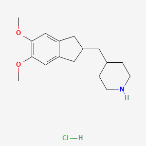B600813 5,6-Dimethoxy-2-[(4-piperidyl)methyl]indane Hydrochloride CAS No. 1034439-43-4