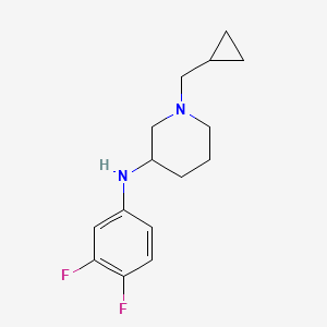 molecular formula C15H20F2N2 B6008132 1-(cyclopropylmethyl)-N-(3,4-difluorophenyl)-3-piperidinamine 