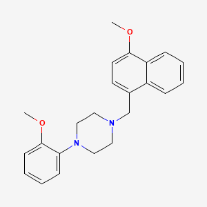 molecular formula C23H26N2O2 B6008147 1-[(4-methoxy-1-naphthyl)methyl]-4-(2-methoxyphenyl)piperazine 