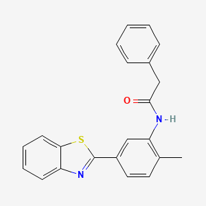 N-[5-(1,3-benzothiazol-2-yl)-2-methylphenyl]-2-phenylacetamide