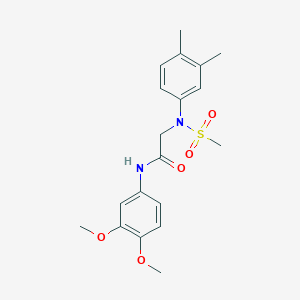 N~1~-(3,4-dimethoxyphenyl)-N~2~-(3,4-dimethylphenyl)-N~2~-(methylsulfonyl)glycinamide