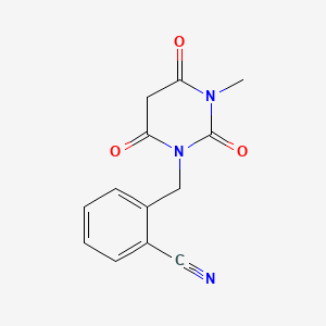 B600827 2-[(3-Methyl-2,4,6-trioxo-1,3-diazinan-1-yl)methyl]benzonitrile CAS No. 1246610-72-9