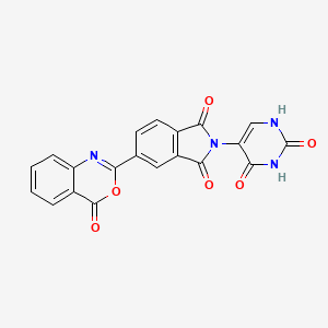 2-(2,4-dioxo-1,2,3,4-tetrahydro-5-pyrimidinyl)-5-(4-oxo-4H-3,1-benzoxazin-2-yl)-1H-isoindole-1,3(2H)-dione