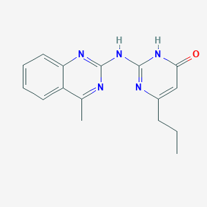 2-[(4-methyl-2-quinazolinyl)amino]-6-propyl-4(1H)-pyrimidinone