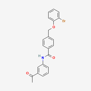 N-(3-acetylphenyl)-4-[(2-bromophenoxy)methyl]benzamide