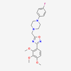 1-(4-fluorophenyl)-4-{[3-(2,3,4-trimethoxyphenyl)-1,2,4-oxadiazol-5-yl]methyl}piperazine