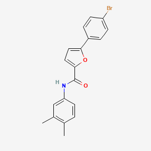 molecular formula C19H16BrNO2 B6008387 5-(4-bromophenyl)-N-(3,4-dimethylphenyl)-2-furamide 