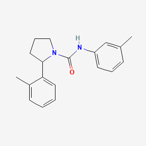 molecular formula C19H22N2O B6008408 2-(2-methylphenyl)-N-(3-methylphenyl)-1-pyrrolidinecarboxamide 