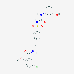 molecular formula C23H28ClN3O6S B600857 3-羟基格列本脲 CAS No. 23074-02-4
