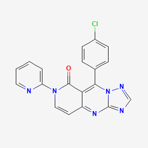 9-(4-chlorophenyl)-7-(2-pyridinyl)pyrido[4,3-d][1,2,4]triazolo[1,5-a]pyrimidin-8(7H)-one