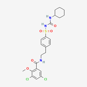 molecular formula C23H27Cl2N3O5S B600859 格列本脲杂质 E CAS No. 57334-89-1