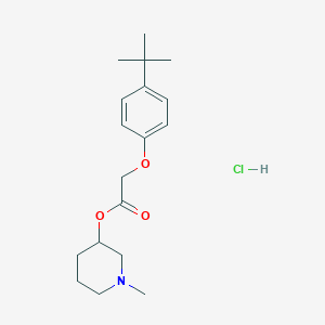 molecular formula C18H28ClNO3 B6008634 1-methyl-3-piperidinyl (4-tert-butylphenoxy)acetate hydrochloride 