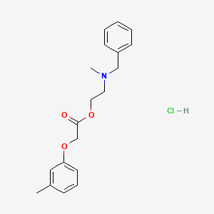 molecular formula C19H24ClNO3 B6008675 2-[benzyl(methyl)amino]ethyl (3-methylphenoxy)acetate hydrochloride 