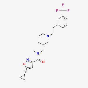 5-cyclopropyl-N-methyl-N-[(1-{2-[3-(trifluoromethyl)phenyl]ethyl}-3-piperidinyl)methyl]-3-isoxazolecarboxamide
