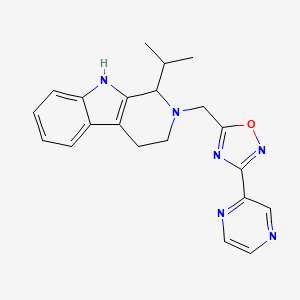 1-isopropyl-2-{[3-(2-pyrazinyl)-1,2,4-oxadiazol-5-yl]methyl}-2,3,4,9-tetrahydro-1H-beta-carboline